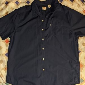 Levi's button up plain colored long sleeve shirt